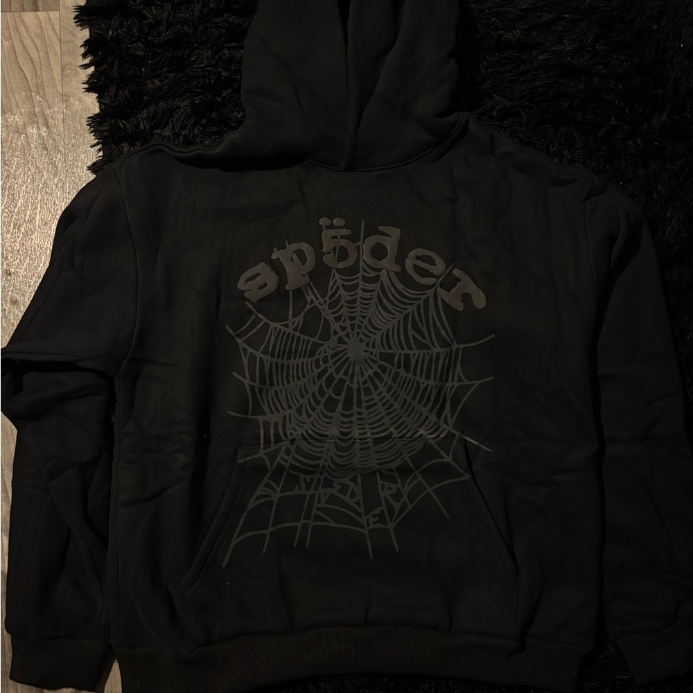 Spider Black Graphic Hoodie